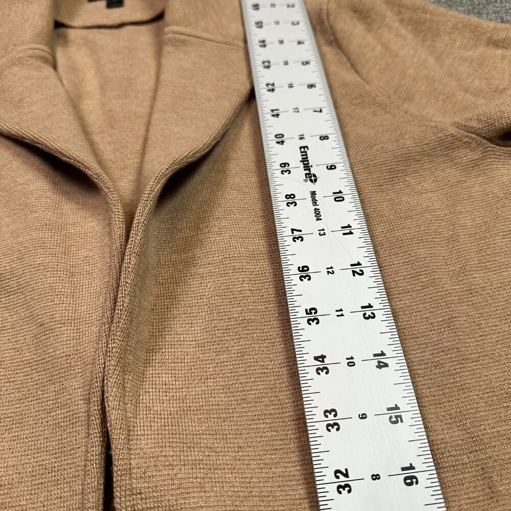 J. Crew 100% Merino Wool Eloise Sweater Blazer Tan Neutral Women's Medium - Picture 5 of 6